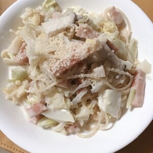 ♡たっぷりキャベツのクリームパスタ♡